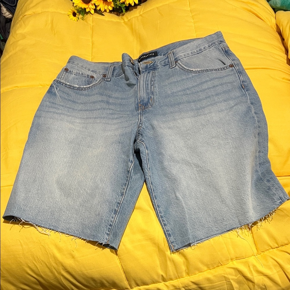 Aeropostale Faded Blue Denim Shorts